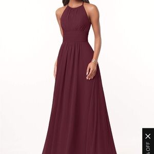 Azazie Bonnie in Cabernet